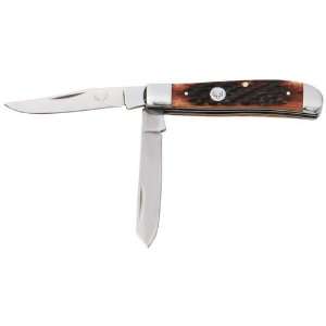   Handle 2 Blade 3 Knife By Classic Bone&trade 2 Blade Trapper Knife