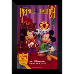  The Prince and the Pauper 27x40 FRAMED Movie Poster   A 