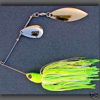 oz Spinnerbait ~ Style A ~ Citrus Shad Wrap  