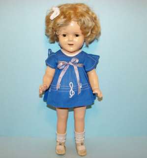   Ideal Shirley Temple Compo Doll Our Little Girl Dress NRA Tag  