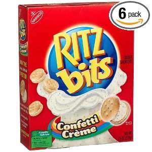 Ritz Bits SandwichCrackers, Confetti Cr?me, 7.5 Ounce Boxes (Pack of 6 