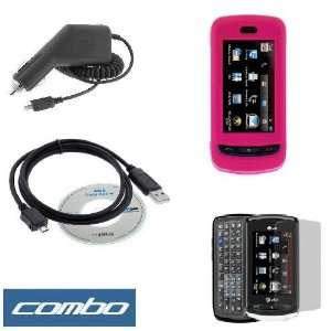   Rapid Car Charger + USB Data Cable for AT&T LG Xenon GR500 Cell Phone