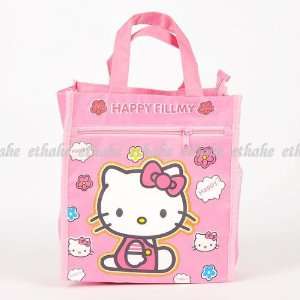  Hello Kitty Figure Hand Bag Shopping Tote Pink Baby