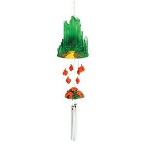  wizard of Oz Emerald city and poppies windchime