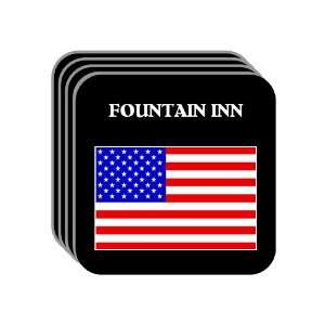  US Flag   Fountain Inn, South Carolina (SC) Set of 4 Mini 