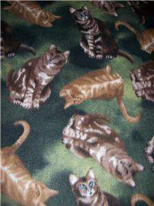   and Warm Green Kitty Cat Infant Toddler Fleece Blanket Throw Lap Couch