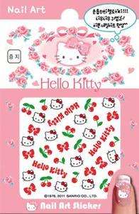 Sanrio Hello Kitty lady accessory nail Art Sticker (cherry & bow 