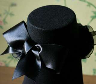 Gothic Top mini Hat Burlesque Black Victorian EMO b1  