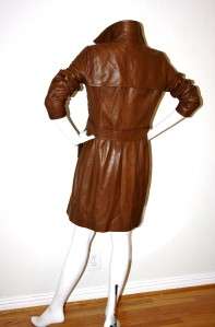 Gucci Leather Trench Coat Spy Jacket Lambskin Safari RUNWAY TOM FORD M 