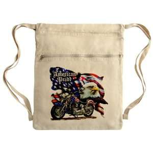  Messenger Bag Sack Pack Khaki American Pride US Flag Motorcycle 