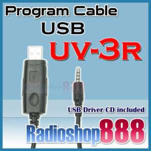 USB Programming Cable for BAOFENG UV 3R UV3R + software  