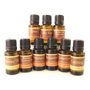  Organic Fusion Essential Oil 9 Pack, Calming Beauty