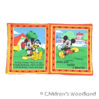 MICKEY MOUSE CLOTH/SOFT BOOK IN SPANISH/FRENCH KIDS  