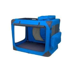  Deluxe Portable Soft Dog Crate Blue Sky 36