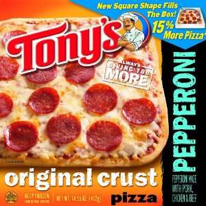Tonys, Original Crust Pepperoni Pizza 12.64 oz (Frozen 