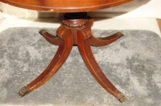 Beautiful Antique Round Pedestal Drum Table w/Drawer  
