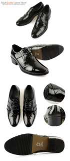   Mens Dress Formal Shoes Lace up Oxfords Black Stylish Modern  