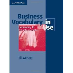 Business Vocabulary in Use Elementary to Pre intermediate with answers 