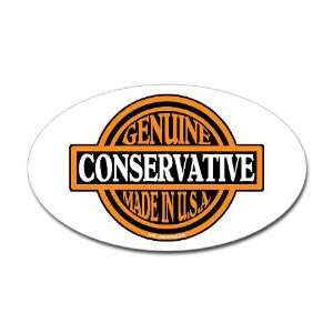  Genuine Conservative Political Oval Sticker by  
