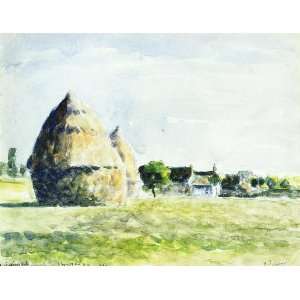 FRAMED oil paintings   Camille Pissarro   24 x 18 inches   Haystacks