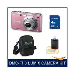  Panasonic LUMIX DMC FH3 Digital Camera (Pink), 14 MP, 5x 
