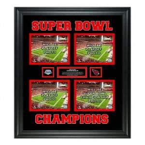  Cardinals Super Bowl XLIII Champions Framed Four 6x8 Super Bowl 