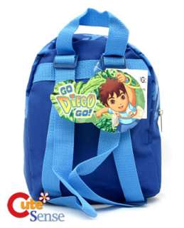 Go Diego Go Plush Backpack Toddler Bag w/Dinosaur 10in  
