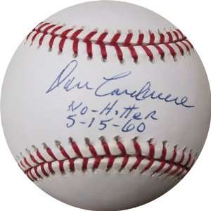  Don Cardwell No Hitter 5 15 60 Autographed/Hand Signed 