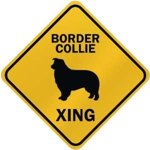  ONLY  BORDER COLLIE XING  CROSSING SIGN DOG