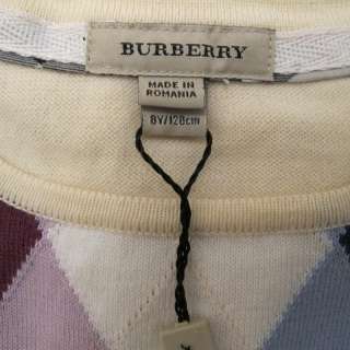 NEW BURBERRY Girls Cream Knit Jumper 4 yrs & 8 yrs  