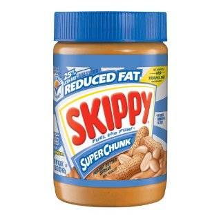 Skippy Peanut Butter, Reduced Fat Super Chunk, 16.3 Ounce Jars (Pack 