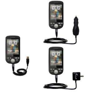 com USB cable with Car and Wall Charger Deluxe Kit for the HTC Tattoo 