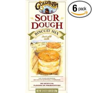 GoldRush SourDough Biscuit Mix, 24 Ounce Boxes (Pack of 6)  