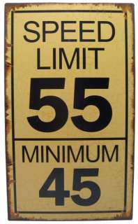 Novelty Speed Limit Metal Sign   KS00086  