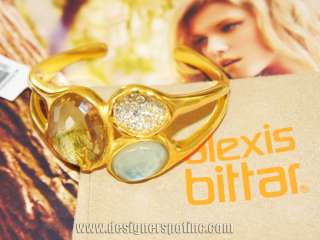 New Alexis Bittar Spring Fern Gold Bracelet $345 + Box & Pouch  