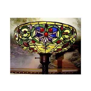  Tiffany Style Stained Glass Torchiere Floor Lamp Ft1652 