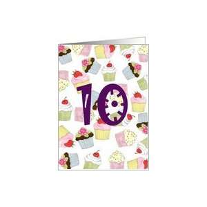  Cupcakes Galore 10th Birthday Card Toys & Games