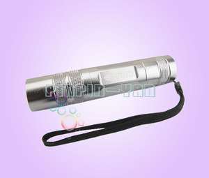 New CREE Q5 300LM LED Mini Silver 18650 Flashlight Torch 3 Mode 