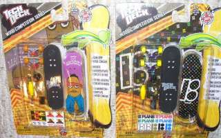 Tech Deck Plan B and Toy Machine Wood Competition Skate board Finger 