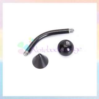   Lip Eyebrow Curved Barbell Tragus Bar Nose Ring Piercing 16g  