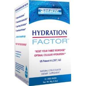  MRM Hydration Factor   15 Stick Packs   Natural Citrus 
