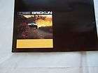 1975 BRICKLIN OWNERS SALES BROCHURE PARTS SERVICE