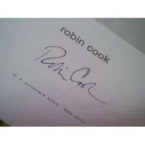  Cook, Robin Shock 2001 Book Signed Autograph Sports 