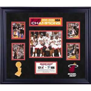 Miami Heat Framed 5 Photograph Collage  Details 2012 NBA Champions 