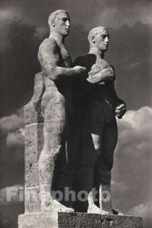 1936 Vintage OLYMPICS Athletes Sculpture Art PAUL WOLFF  