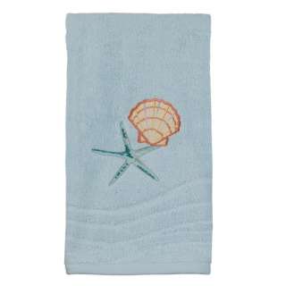 Tropical Ocean Sea Shell Starfish Bathroom Hand Towel  