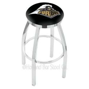   Boilermakers Logo Chrome Swivel Bar Stool Base with Flat Accent Ring