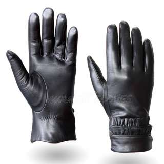 NEW WARMEN Womens GENUINE LAMBSKIN Winter Warm leather gloves 