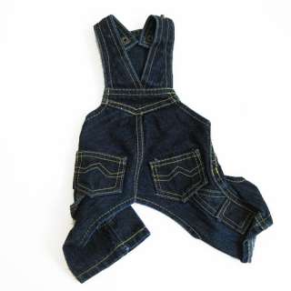 Blue Demin Overall Pants pet dog clothes Chihuahua  