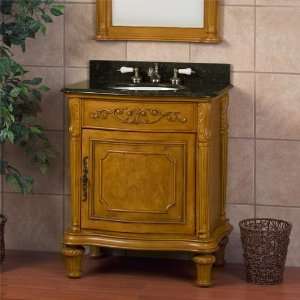  30 Verona Vanity Cabinet   Honey Maple